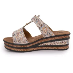 ROMIKA Mules compensées Femme BEIGE Best