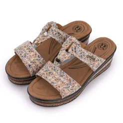 ROMIKA Mules compensées Femme BEIGE Best