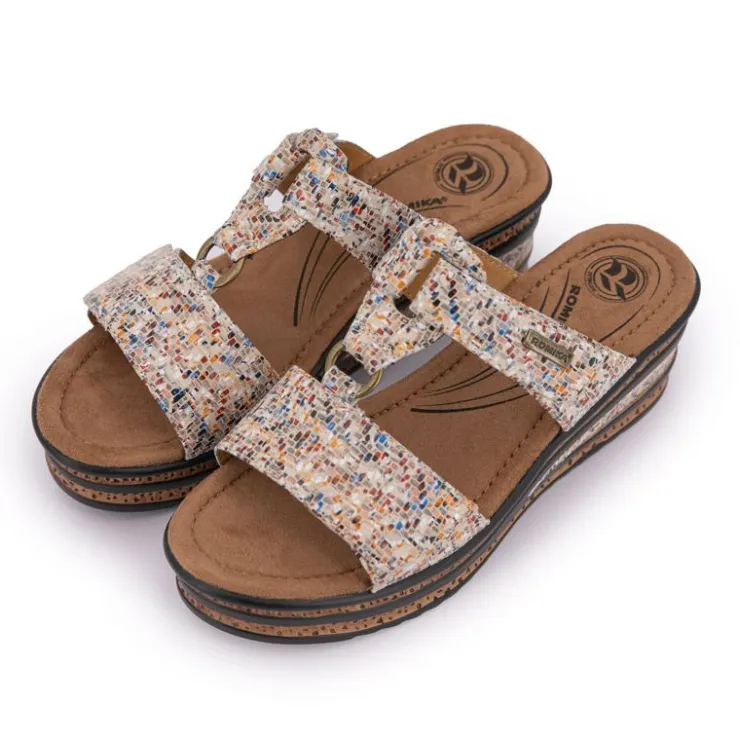 ROMIKA Mules compensées Femme BEIGE Best
