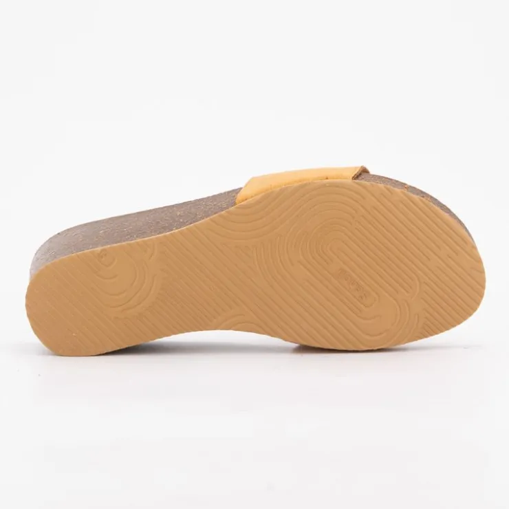 SCHOLL Mules compensées marron cala luna avec strass Femme MARRON CLAIR Hot