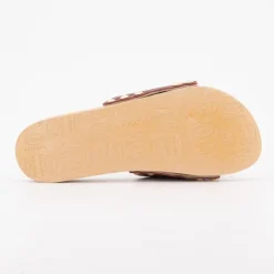 SCHOLL Mules cuir pescura starlight semelle effet bois Femme BORDEAUX New