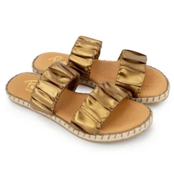 PINAZ Mules elastico t36/41 Femme BRONZE Clearance