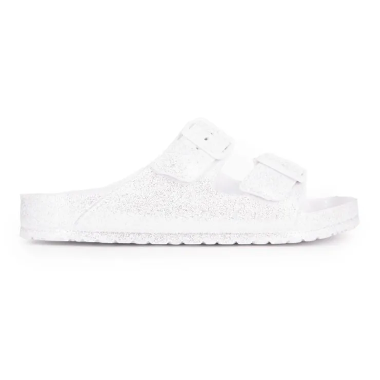 KELARA Mules en plastique glitter à enfiler Femme BLANC Online