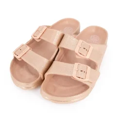KELARA Mules en plastique glitter à enfiler Femme ROSE CLAIR Discount