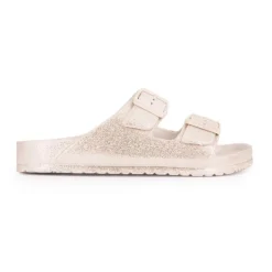 KELARA Mules en plastique glitter à enfiler Femme OR Hot