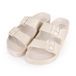 KELARA Mules en plastique glitter à enfiler Femme OR Hot