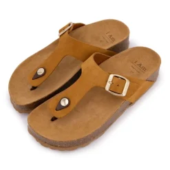 I AM Mules entre doigt en daim Femme JAUNE Sale