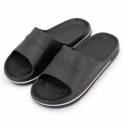 PEPE JEANS Mules factory uni avec logo Homme NOIR New