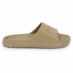 PEPE JEANS Mules factory uni avec logo Homme KAKI Hot