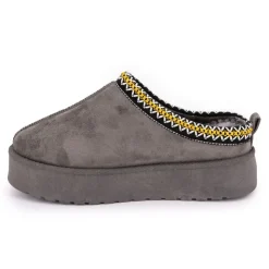 MANOUKIAN Mules Fourrées avec Liseré Christiane Femme GRIS Discount