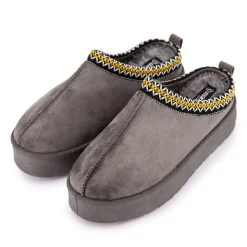 MANOUKIAN Mules Fourrées avec Liseré Christiane Femme GRIS Discount