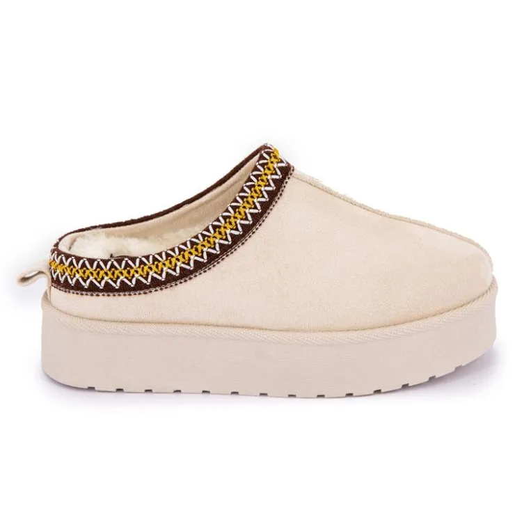 MANOUKIAN Mules Fourrées avec Liseré Christiane Femme BEIGE Outlet