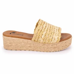 BIOSTOCK Mules plateforme rafia 10 63187 t36/41 Femme BEIGE Sale