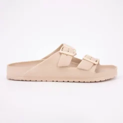 AMERICAN COLLEGE Mules plates basses avec double brides Homme BEIGE Discount