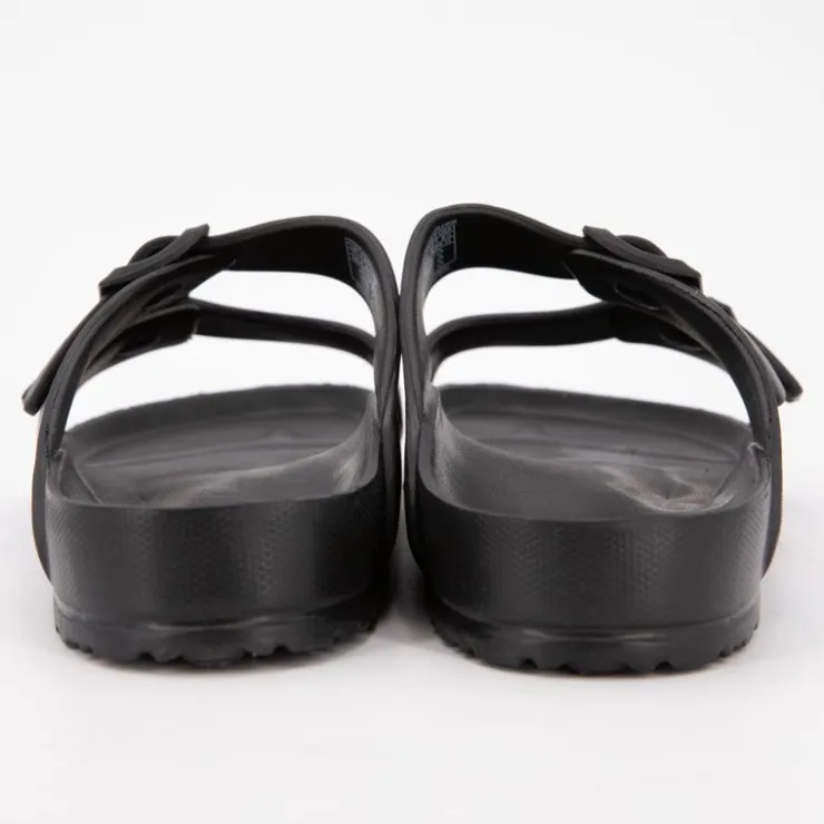 AMERICAN COLLEGE Mules plates basses avec double brides Homme NOIR Discount