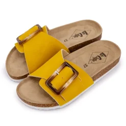 LEE COOPER Mules Siria avec boucle ajustable Femme JAUNE Discount