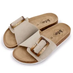 LEE COOPER Mules Siria avec boucle ajustable Femme BEIGE Discount