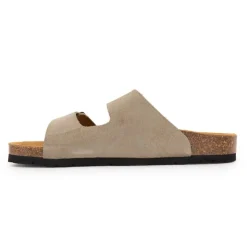 PEPE JEANS Mules suédine taupe double bride Femme BEIGE