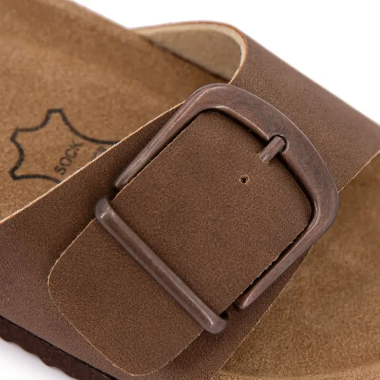 SOFTRELAX Mules une bride Femme MARRON