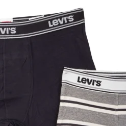 LEVI'S Pack 2 boxers coton stretch confort et noir Homme GRIS Hot