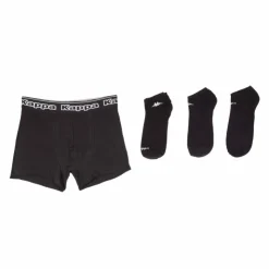 KAPPA Pack boxer + 3 paires de chaussettes Homme NOIR Online
