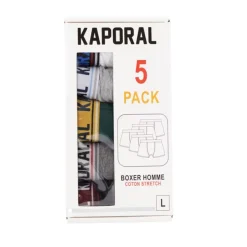 KAPORAL Pack de 5 boxers ronel Homme MULTICOLORE Clearance