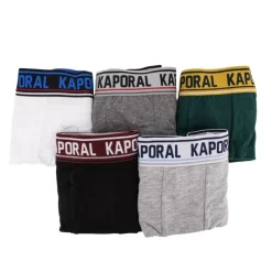 KAPORAL Pack de 5 boxers ronel Homme MULTICOLORE Clearance