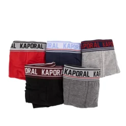 KAPORAL Pack de 5 boxers ronel Homme ROUGE Hot