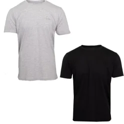 LEE COOPER Pack de 2 tee shirt col rond manfred Homme GRIS Hot