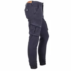 BLAGGIO Pantalon ajusté cargo multipoches Tanera Homme BLEU FONCE Sale