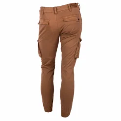 BLAGGIO Pantalon ajusté cargo multipoches Tanera Homme MARRON