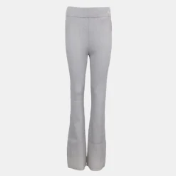 CALVIN KLEIN Pantalon ajusté en maille é Femme ARGENT Best