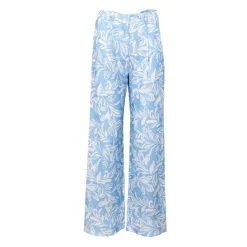 LA PETITE ETOILE Pantalon bicolore évasé bleu Pamea Femme BLEU CIEL