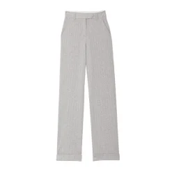 LA PETITE ETOILE Pantalon cadel gris rayé Femme BEIGE Online