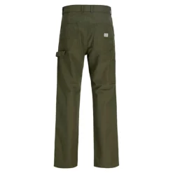 JACK & JONES Pantalon cargo eddie baggy fit coton Homme KAKI