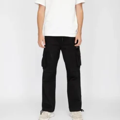 PANAME BROTHERS Pantalon cargo poche zippée coton stretch arthur Homme NOIR Outlet