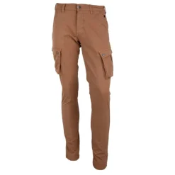 BLAGGIO Pantalon cargo slim talina Homme MARRON Online