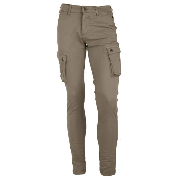 BLAGGIO Pantalon cargo slim talina Homme KAKI Discount
