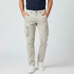 BLAGGIO Pantalon cargo slim talina Homme GRIS Online