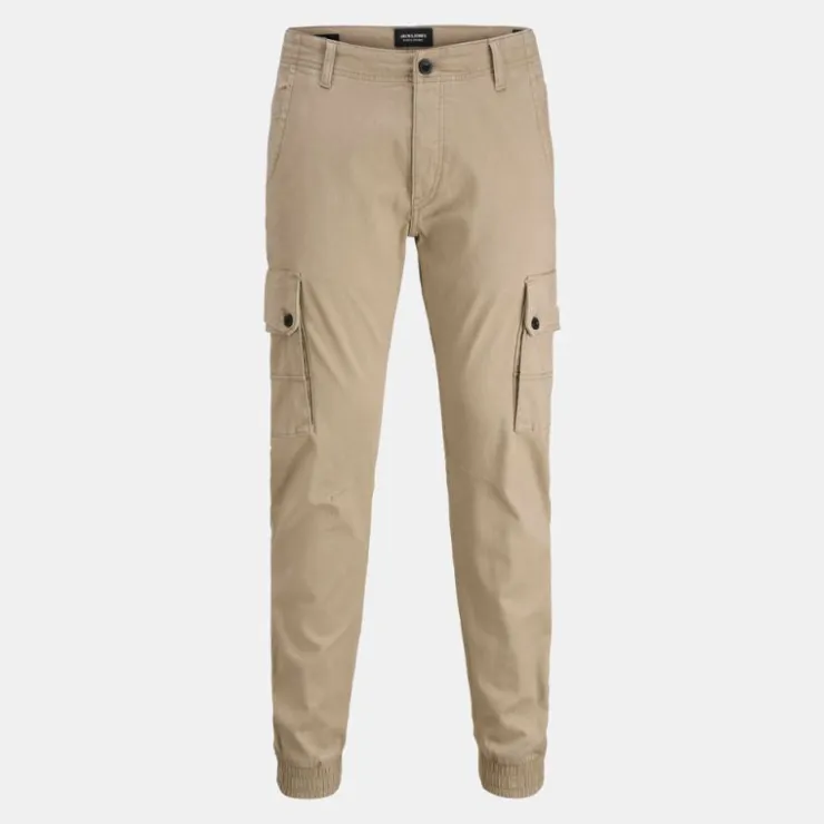 JACK & JONES Pantalon cargo tapered coton avec poches Homme BEIGE Outlet