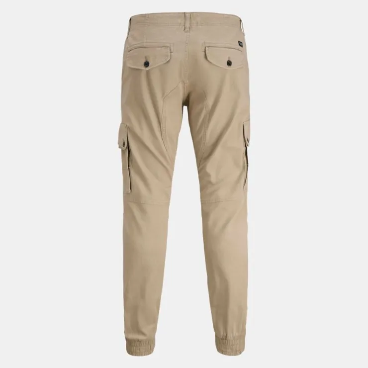 JACK & JONES Pantalon cargo tapered coton avec poches Homme BEIGE Outlet