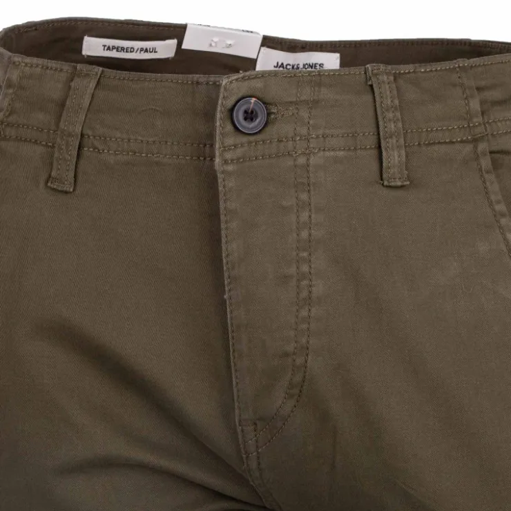 JACK & JONES Pantalon cargo uni coton stretch Homme Outlet