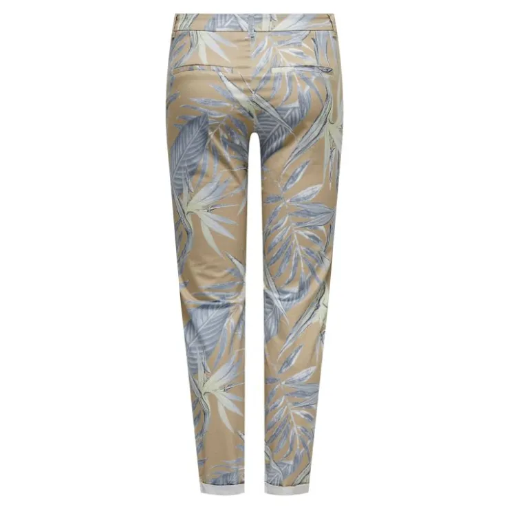 ONLY Pantalon carotte chino biana avec ourlets Femme MARRON Sale