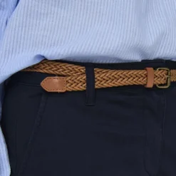 JDY Pantalon chino ceinture tressée Femme BLEU FONCE Best