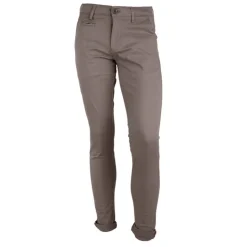 BLAGGIO Pantalon chino coton stretch revers fermeture éclair tenali Homme KAKI Sale