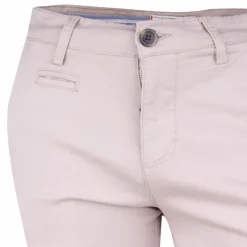 BLAGGIO Pantalon chino coton stretch revers fermeture éclair tenali Homme BEIGE Online