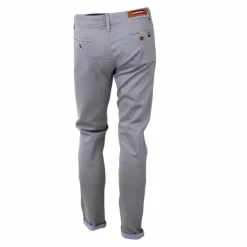 BLAGGIO Pantalon chino imprimé coton stretch tamar Homme BLEU Outlet