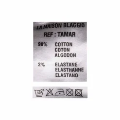 BLAGGIO Pantalon chino imprimé coton stretch tamar Homme BLEU CIEL Outlet