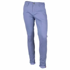 BLAGGIO Pantalon chino imprimé coton stretch tamar Homme BLEU CLAIR Outlet