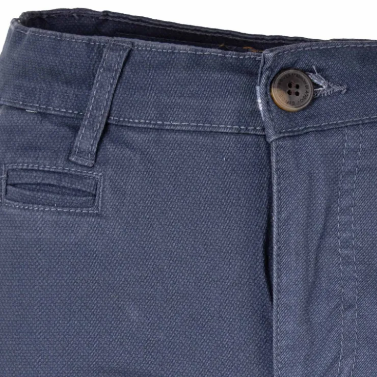 BLAGGIO Pantalon chino imprimé coton stretch tamar Homme BLEU FONCE Sale